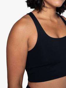 Удлиненный спортивный бюстгальтер Girlfriend Collective Paloma, черный