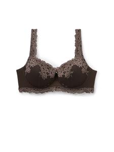 INTIMISSIMI Бюстгальтер балконет 'Sofia Pretty Flowers' в цвете мокко, темно-коричневый, размер M