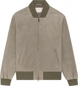 Куртка Aimé Leon Dore Suede Bomber Jacket 'Laurel Oak', зеленый
