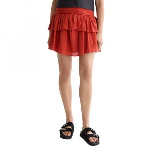 Юбка Scotch & Soda Crinkle Gauze Gathered Smocked short skirt, красный