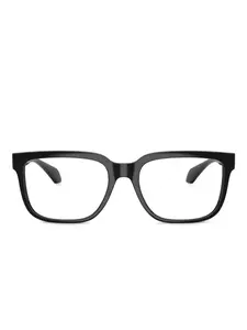 Очки в квадратной оправе с декором Medusa Versace Eyewear, черный