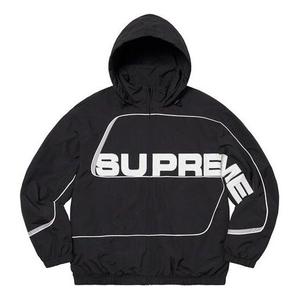 Куртка s paneled track jacket 'black whtie' Supreme, черный