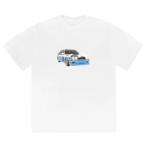 Футболка Cactus Jack by Travis Scott JACKBOYS Vehicle T-Shirt III 'White', белый