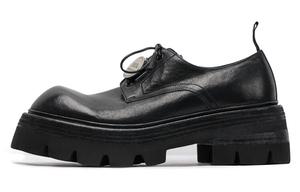 Туфли на платформе мужские низкие черные Viplander