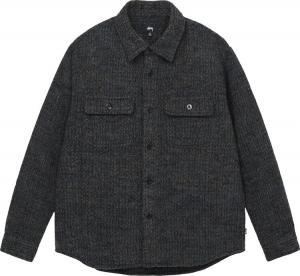 Рубашка Stussy Speckled Wool Cpo Shirt 'Black', черный