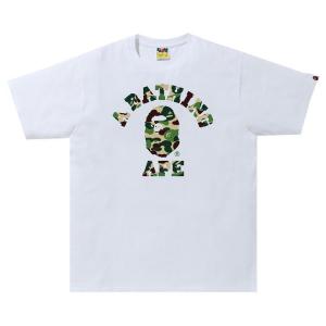 Футболка BAPE ABC Camo College Tee 'White/Green', белый