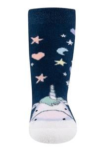 Носки EWERS Socks Einhorn, цвет pastel blue/dark blue