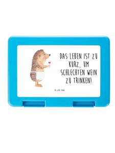 Mr. & Mrs. Panda Бенто-бокс «Ежик и вино» с надписью, выполненной белым цветом