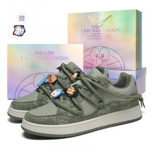 Doraemon ДораэмонA Box Limited Edition, Пухлые Кроссовки Лоу-топ Скейтборд Унисекс - Колодец Дракона Зеленый (DIY Пряжки для обуви)[Коробка]