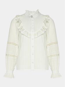 Блуза стандартного кроя Naf Naf, экрю