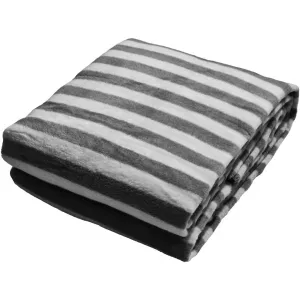 Плед Stripes320 Плед с декоративной окантовкой, уютный плед Done., серебристый