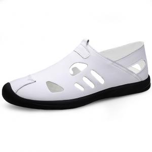 SENJIALUO Мужские повседневные кроссовки низкие белые, цвет White