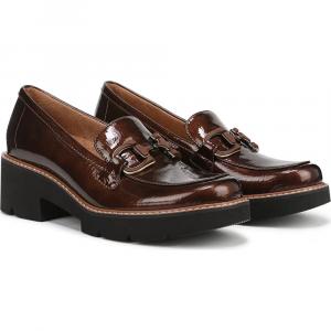 Туфли-лоферы на платформе Corrine от Naturalizer, коричневая искусственная лакированная кожа