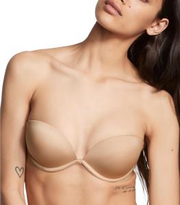 Victoria's Secret Женский бюстгальтер Everyway Low Back Clear Strap Push Up Strapless, Бюстгальтеры для женщин (32B-38DD), Praline