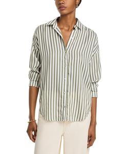 Свободная рубашка на пуговицах Bella Dahl, зеленый