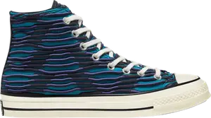 Кроссовки Converse Chuck 70 High Vibrant Knit - Ocean Depths, синий