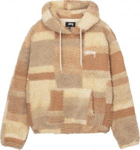 Худи Stussy Bronson Sherpa Hoodie 'Khaki', коричневый