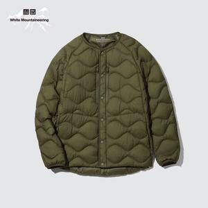 Ультралегкая пуховая куртка Uniqlo x White Mountaineering Unisex, 56 оливковый