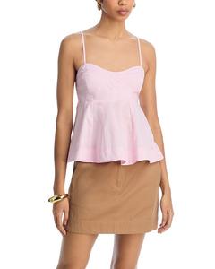 Топ Delta с баской STEVE MADDEN, розовый