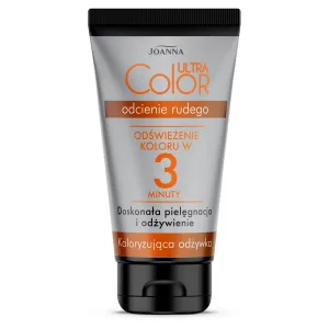 Joanna Ultra Color кондиционер для волос, подчеркивающий и освежающий оттенки рыжего и медного на окрашенных или натуральных волосах, 100 г