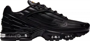 Кроссовки Nike Air Max Plus 3 Leather 'Triple Black', черный