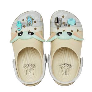 Сабо детские Crocs Star Wars Grogu Classic Clog, бежевый