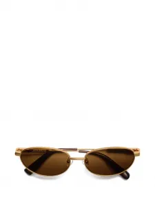 Солнцезащитные очки Alba в овальной оправе Jacquemus, золотой