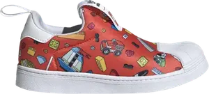 Кроссовки Adidas LEGO x Superstar 360 J, красный