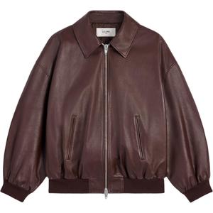 Кожаная куртка SS26 для мужчин CELINE, chocolate