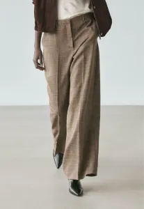 Широкие объемные брюки Massimo Dutti, Brown