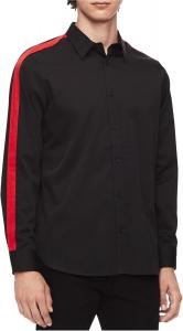 Мужская рубашка Calvin Klein с контрастными полосками на пуговицах, Blacks