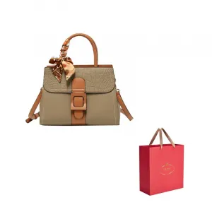 PAYOT Микрофибра искусственная кожа свадебная сумка через плечо женская бордо хаки, Khaki