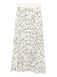 Коммерческая плиссированная юбка KARL LAGERFELD, белый