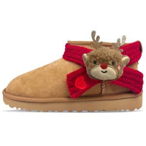 Ботинки Ugg Women's Classic Ultra Mini, каштановый/Рождественский олененок 2