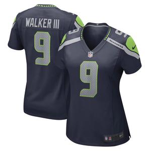 Женское джерси Nike Kenneth Walker III College Navy Seattle Seahawks Game Player Nike