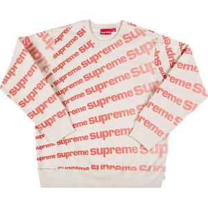 Толстовка Supreme Radial Crewneck 'Natural', загар