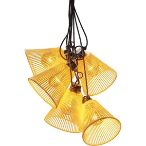 Светодиодная гирлянда с димером, E27, 10 прозрачных ламп / янтарные диоды Konstsmide, черный