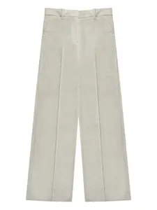 Шерстяные брюки Incotex с микроузором Slowear, нейтральный