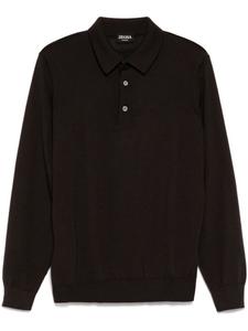 Zegna рубашка поло Cashseta, коричневый