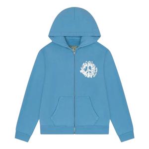 Denim Tears Denim University Zip Hoodie 'Light Blue'