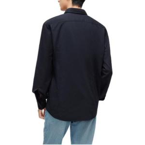 Рубашка Slim Fit на пуговицах HUGO BOSS, черная