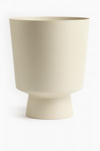 Цветочный горшок H&M Large Metal Cover For, 32,2 см, светло-бежевый