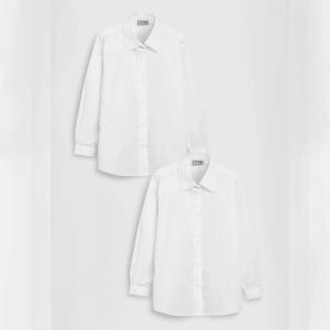 Комплект рубашек для девочки Next, 2 штуки, белый