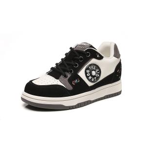 Disney Термостойкие износостойкие низкие скейтбордистские кроссовки для женщин, черно-белые