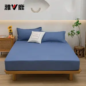 Yalu Простыня на резинке 120х200 см, цвет Deep Blue, мягкая дышащая