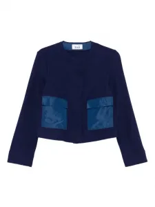 Болеро с накладными карманами Niu, синий