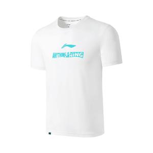 Футболка серии Badminton для мужчин, белая Lining, белый