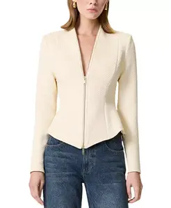 Блузка с застежкой-молнией Nocturne, белый