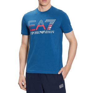 EMPORIO ARMANI Футболка EA7 SS23 мужская синяя