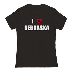 Футболка Junior'S i Heart Nebraska с рисунком Unbranded, черный